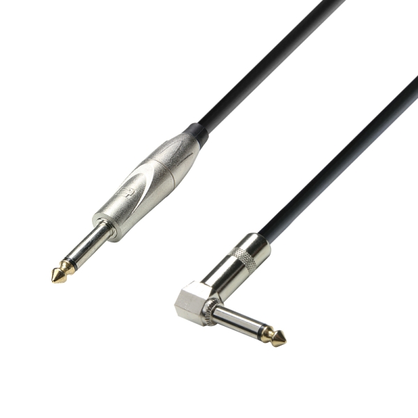 3 STAR IPR 0600 Instrumentenkabel | Adam Hall® Winkelklinke TS x Klinke TS | 6 m